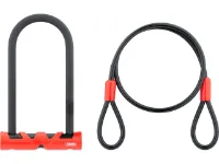 ABUS Ultimate 420 Bügelschloss mit Cobra 10/120 Kabel und USH Halter ABUS Ultimate 420 Bügelschloss mit Cobra 10/120 Kabel und USH Halter