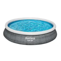 Bestway 57313 Fast Set Rattan Ø457x84cm Runder Aufblasbarer Pool Bestway 57313 Fast Set Rattan Ø457x84cm Runder Aufblasbarer Pool