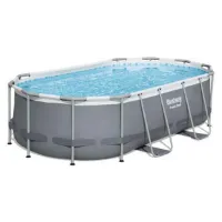 Bestway Power Steel 427x250x100 Cm Stahl Ovaler Poolrahmen Oberirdisch Bestway Power Steel 427x250x100 Cm Stahl Ovaler Poolrahmen Oberirdisch