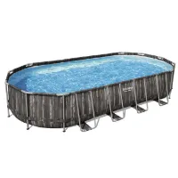 Bestway Power Steel 732x366x122 Cm Stahl Ovaler Poolrahmen Oberirdisch Bestway Power Steel 732x366x122 Cm Stahl Ovaler Poolrahmen Oberirdisch