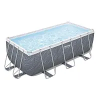 Bestway Power Steel Stone 412x201x122 Cm Stahl Rechteckiger Aufstellpool Mit Rahmen Bestway Power Steel Stone 412x201x122 Cm Stahl Rechteckiger Aufstellpool Mit Rahmen