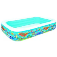 Bestway Rechteckiges Aufblasbares Planschbecken (aquarium) 305x183x56 Cm Bestway Rechteckiges Aufblasbares Planschbecken (aquarium) 305x183x56 Cm