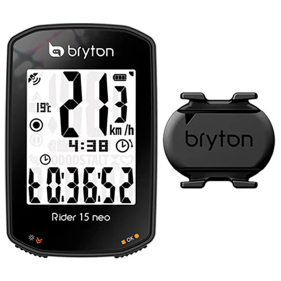 Bryton Rider 15 Neo C Fahrradcomputer, Black, One Size Bryton Rider 15 Neo C Fahrradcomputer, Black, One Size