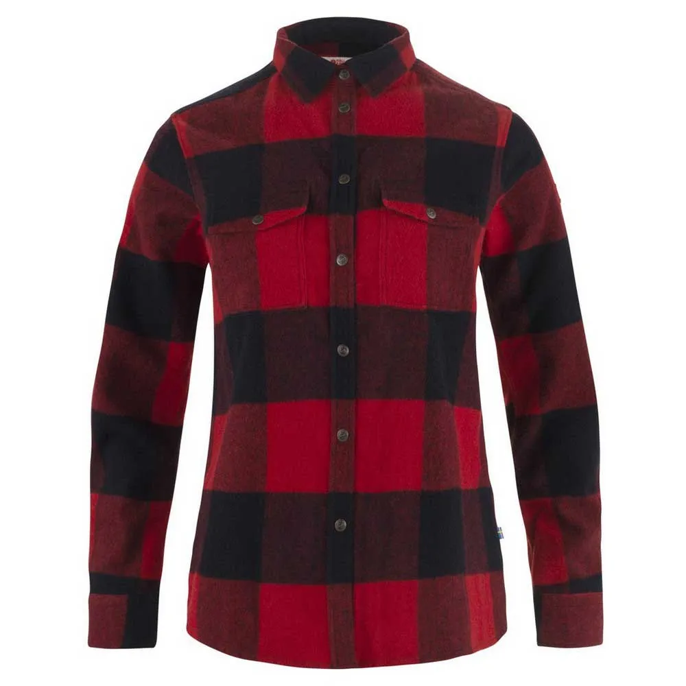 Fjällräven Canada Langarmhemd, Red Fjällräven Canada Langarmhemd, Red