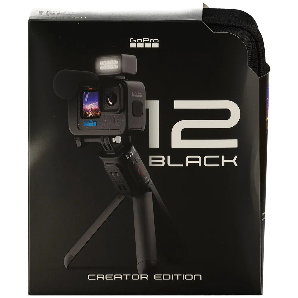 GoPro Hero12 Black Creator Edition Action-kamera Refurbished, Black, One Size GoPro Hero12 Black Creator Edition Action-kamera Refurbished, Black, One Size