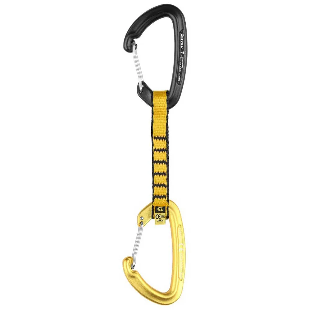 Grivel All-round Gamma Expressschlinge, Black / yellow, 16cm Grivel All-round Gamma Expressschlinge, Black / yellow, 16cm