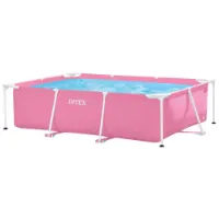 Intex 220x150x60 Cm Stahl Rechteckiger Aufstellpool Mit Rahmen Intex 220x150x60 Cm Stahl Rechteckiger Aufstellpool Mit Rahmen
