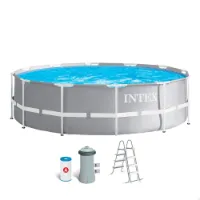Intex Faltbarer Prisma-rahmen Mit Filterbecken Intex Faltbarer Prisma-rahmen Mit Filterbecken