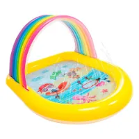 Intex Regenbogenkinder Mit Baldachin Und Sprinklerpool Intex Regenbogenkinder Mit Baldachin Und Sprinklerpool