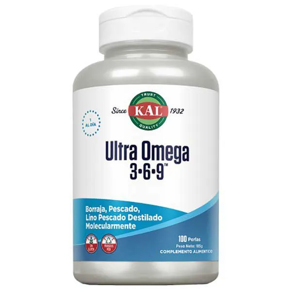 Kal Ultra Omega 3-6-9 Essentielle Fettsäure 100 Weichkapseln, One size Kal Ultra Omega 3-6-9 Essentielle Fettsäure 100 Weichkapseln, One size