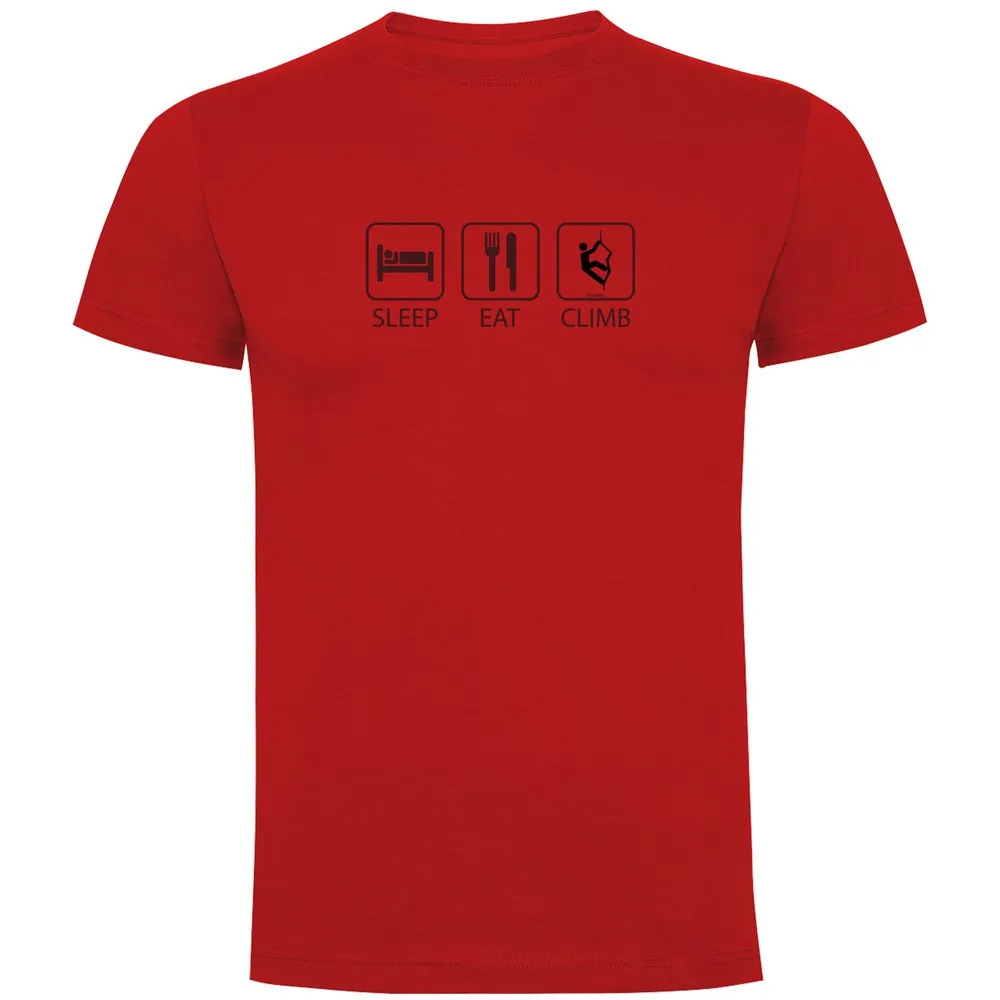 Kruskis Sleep Eat And Climb Kurzarm-t-shirt Kruskis Sleep Eat And Climb Kurzarm-t-shirt