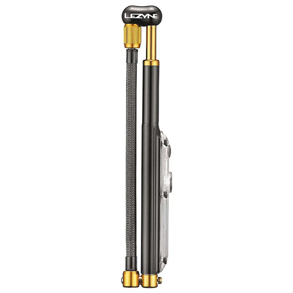 Lezyne Shock Digital Drive Standpumpe, Black / gold, 350psi Lezyne Shock Digital Drive Standpumpe, Black / gold, 350psi
