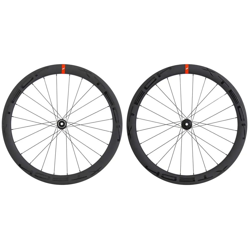 MASSI X-tech Evo 50 Carbon Cl Disc Tubeless Rennrad Laufradsatz, Black, 12 x 100/12 x 142mm, Shimano/Sram HG MASSI X-tech Evo 50 Carbon Cl Disc Tubeless Rennrad Laufradsatz, Black, 12 x 100/12 x 142mm, Shimano/Sram HG