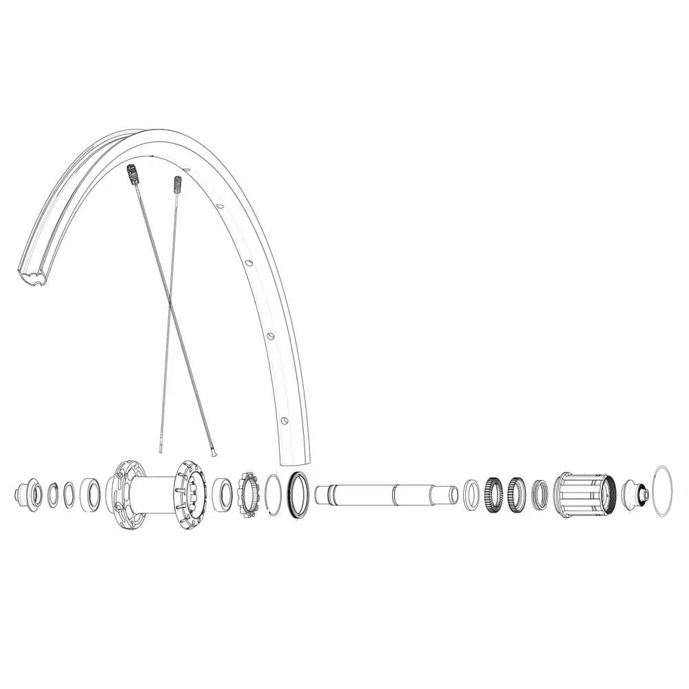 Mavic Kit 12 Rear Ksyrium S Ds Speichen, Black, 278mm Mavic Kit 12 Rear Ksyrium S Ds Speichen, Black, 278mm