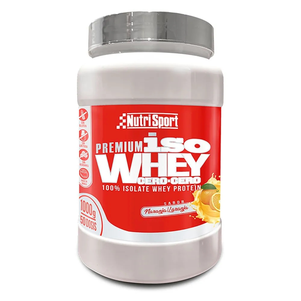 NutriSport Premium Zero-zero Molkenproteinisolat Orange 1000g, Silver, One Size NutriSport Premium Zero-zero Molkenproteinisolat Orange 1000g, Silver, One Size