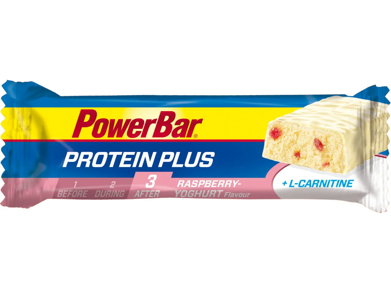 Powerbar Protein Plus Bar L-Carnitin Riegel - 1 Stück, Raspberry-yogurt, 35g Powerbar Protein Plus Bar L-Carnitin Riegel - 1 Stück, Raspberry-yogurt, 35g