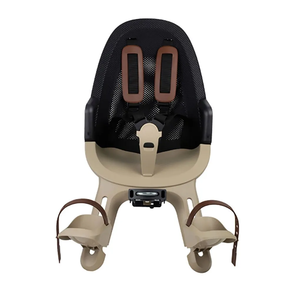 Qibbel Air Front Kinderfahrradsitz Mit Lenker, Black / cappuccino, Max 22kg Qibbel Air Front Kinderfahrradsitz Mit Lenker, Black / cappuccino, Max 22kg