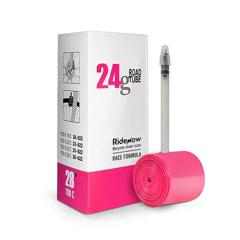 RideNow Tpu Super Light Presta 65 Mm Fahrradschlauch, Pink, 700C, 18-28 RideNow Tpu Super Light Presta 65 Mm Fahrradschlauch, Pink, 700C, 18-28