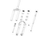 Rock Shox Tauchrohreinheit für Pike Ultimate C1+ 29" ab Modell 2023 Rock Shox Tauchrohreinheit für Pike Ultimate C1+ 29" ab Modell 2023