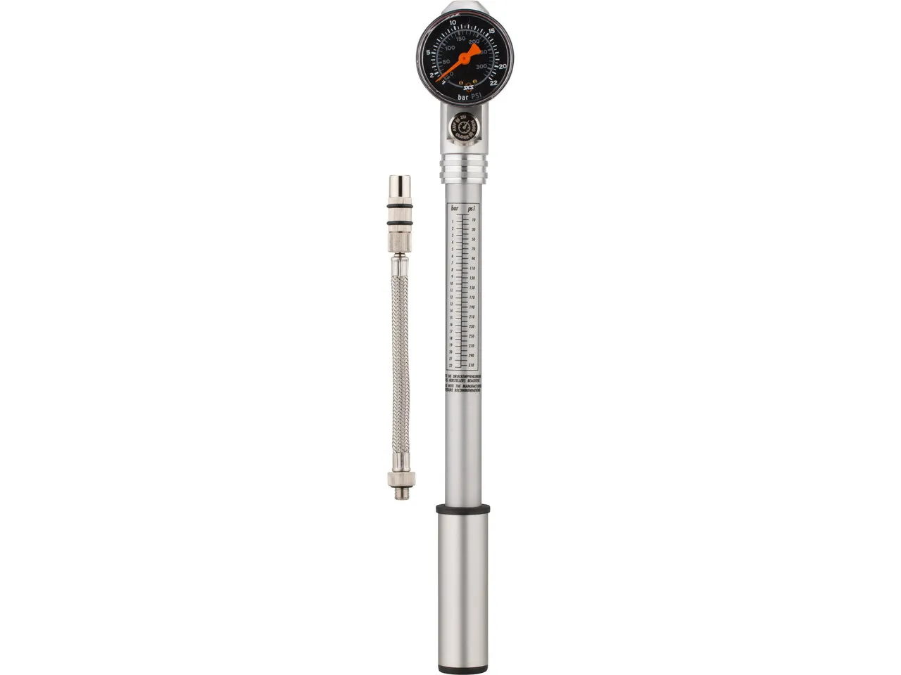 SKS USP Dämpferpumpe, Silver, 278mm / 315psi SKS USP Dämpferpumpe, Silver, 278mm / 315psi