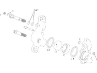 SRAM Ersatzteile XX (2010-2011)/XX World Cup (2011) Magnesium Bremssattel SRAM Ersatzteile XX (2010-2011)/XX World Cup (2011) Magnesium Bremssattel