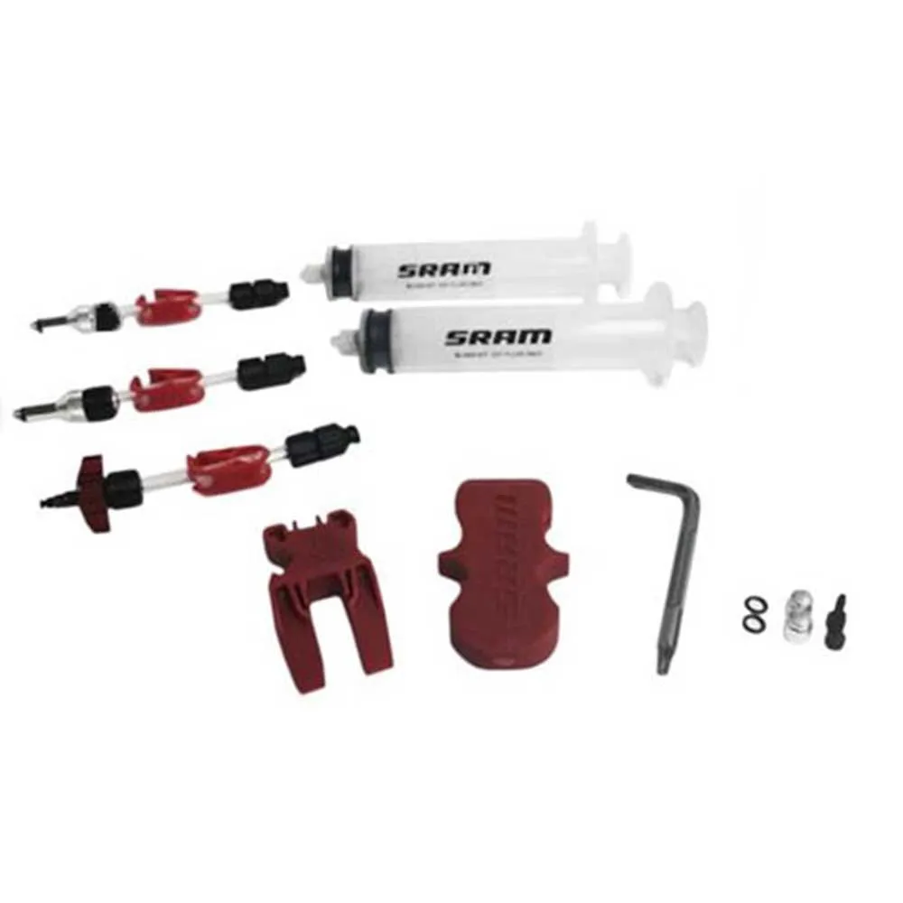 SRAM Standard Brake Bleed Kit Werkzeug, Red / clear, One Size SRAM Standard Brake Bleed Kit Werkzeug, Red / clear, One Size