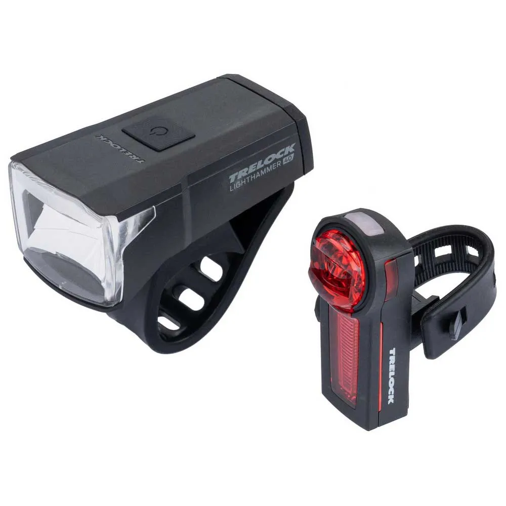 Trelock Lighthammer Ls 440/ls 740 Lichtset, Black, 740 Lumina Trelock Lighthammer Ls 440/ls 740 Lichtset, Black, 740 Lumina